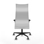 Piqueras Y Crespo Albacete Fauteuil de Direction Gris Clair et Blanc avec Mécanisme Synchrone et Accoudoirs 1D