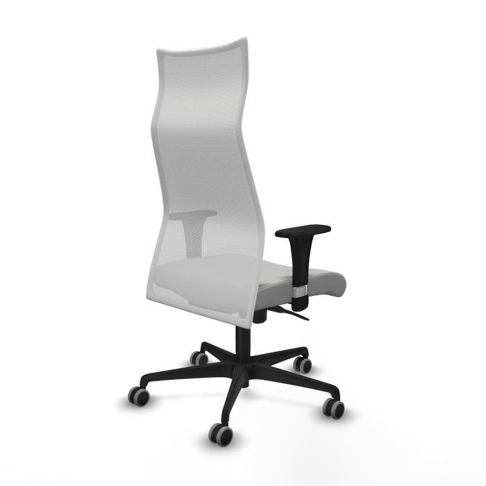 Piqueras Y Crespo Albacete Fauteuil de Direction Gris Clair et Blanc avec Mécanisme Synchrone et Accoudoirs 1D Piqueras Y Crespo Albacete Fauteuil de Direction Gris Clair et Blanc avec Mécanisme Synchrone et Accoudoirs 1D