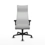 Piqueras Y Crespo Albacete Fauteuil de Direction Gris Clair et Blanc avec Mécanisme Synchrone et Accoudoirs 1D