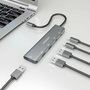 Hub USB Aisens A109-0857 Gris (1 Unité)