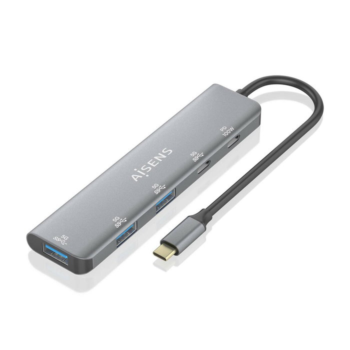 Hub USB Aisens A109-0857 Gris (1 Unité) Hub USB Aisens A109-0857 Gris (1 Unité)