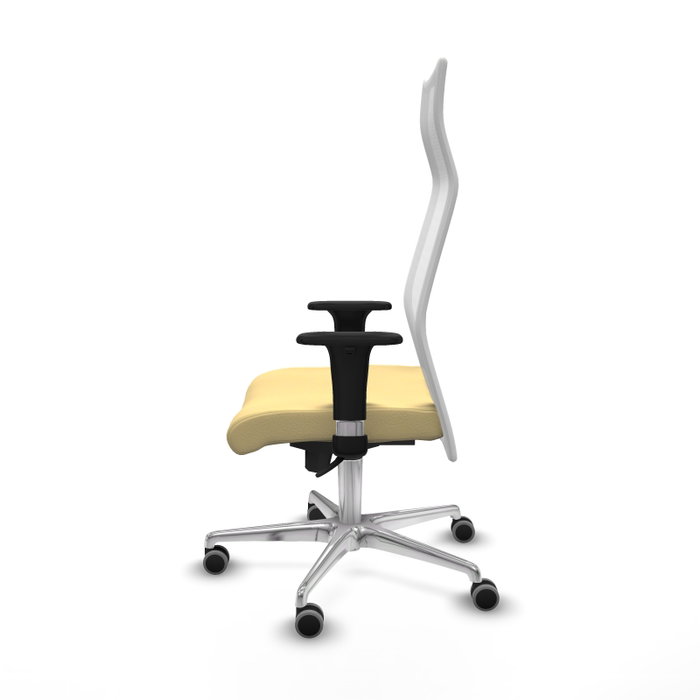 Piqueras y Crespo Chaise de Bureau Albacete XL Crème et Blanc