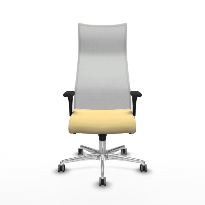 Piqueras y Crespo Chaise de Bureau Albacete XL Crème et Blanc