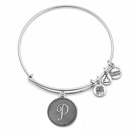 Alex And Ani Bracelet Lettre P Gris