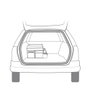 Black+Decker Organisateur de voiture avec refroidisseur 47.5 x 25 x 30 cm Noir et Orange