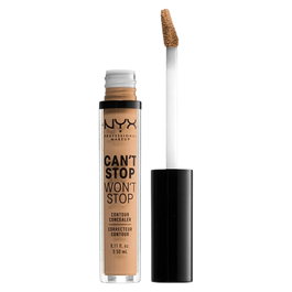 Nyx Can't Stop Won't Stop Anticernes Liquide - Couverture Complète, Sans Cruauté, Teinte Beige Doux - 3.5 ml