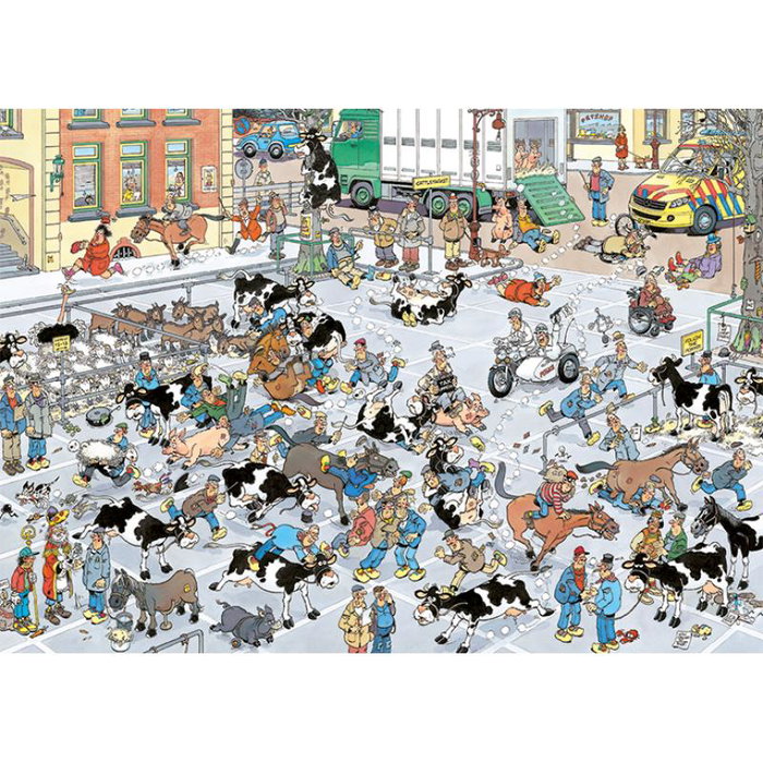 Jumbo Spiele Puzzle Jan van Haasteren Der Vieh-Markt 1000 pièces