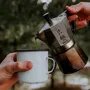 Bialetti Moka Express Cafetière italienne Inox 2 tasses 90 ml pour tous feux sauf induction