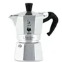 Bialetti Moka Express Cafetière italienne Inox 2 tasses 90 ml pour tous feux sauf induction
