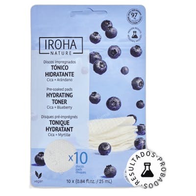 Iroha Tonique Hydratant Tampons Pré-imbibés 10 u