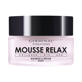 Germinal SENSATIONS MOUSSE RELAX Crème de Nuit Redensifiante et Réparatrice pour Peaux Matures - 50 ml