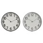 Horloge Murale Home ESPRIT Noir Gris PVC 30 x 4 x 30 cm (2 Unités)
