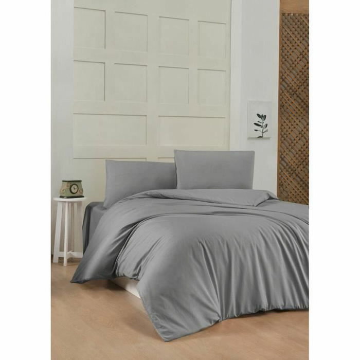 BigBuy Home Parure de couette Gris 3 pièces (220 x 240 cm) BigBuy Home Parure de couette Gris 3 pièces (220 x 240 cm)