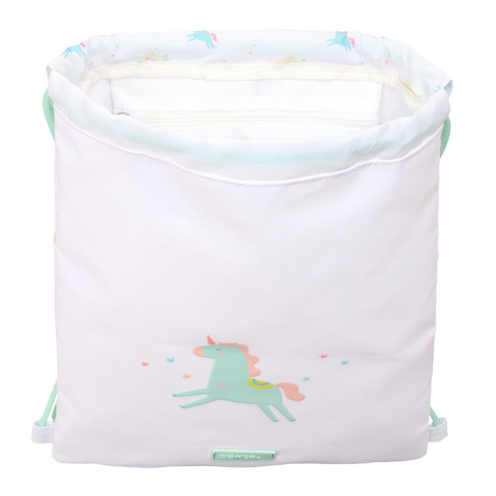 Sac à dos serré par des ficelles Safta Unicornio Beige 26 x 34 x 1 cm Sac à dos serré par des ficelles Safta Unicornio Beige 26 x 34 x 1 cm