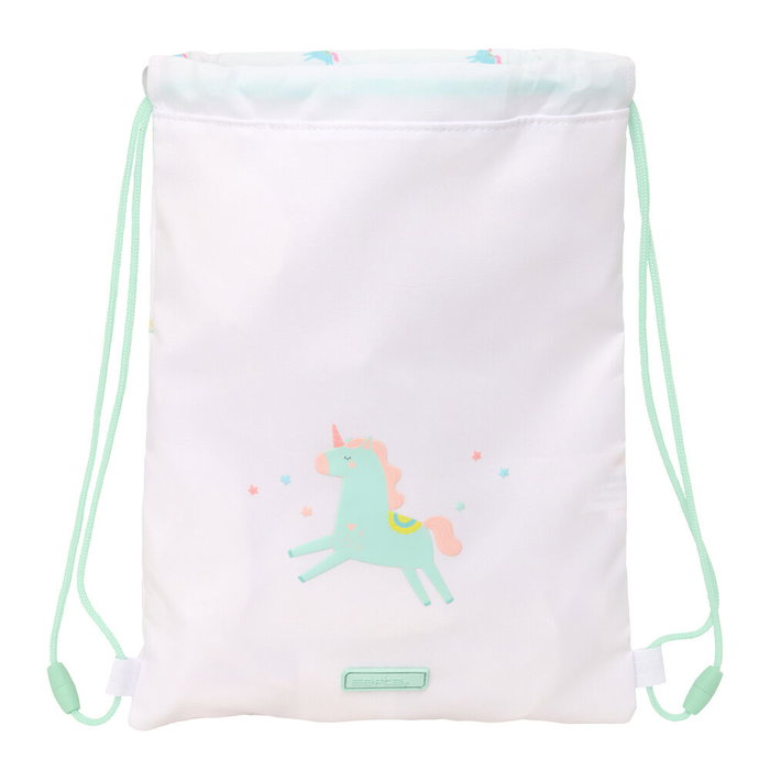 Sac à dos serré par des ficelles Safta Unicornio Beige 26 x 34 x 1 cm Sac à dos serré par des ficelles Safta Unicornio Beige 26 x 34 x 1 cm