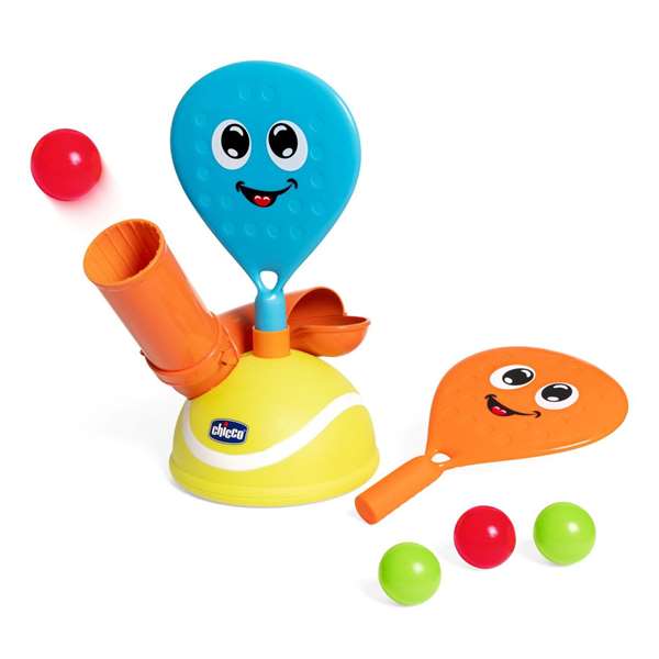 Chicco - Jeu de padel électronique portable - Supporte 20 kg - Dimensions : 36x18x26 cm - Pour jouer seul ou à plusieurs
