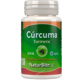 Naturbite Curcuma 500 mg 60 gélules avec Gingembre et Poivre