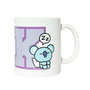 ERIK - Tasse BT21 Koya en céramique - 330 ml - Lavable au lave-vaisselle et au micro-ondes - Dimensions 9.5x8 cm
