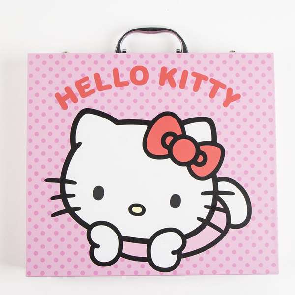 Cerdá Set de Papeterie Coloriage Mallette Hello Kitty 31 x 28 x 4 cm - Loisir Créatif Enfant 3 ans