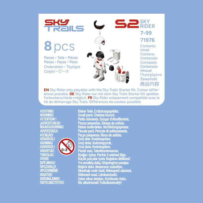 Playmobil Sky Trails Sky Rider Personnage, Circuit aérien, 8 pièces