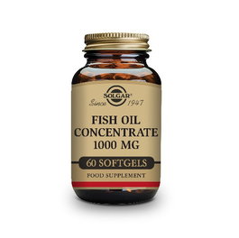 SOLGAR Huile de Poisson Concentrée 1000 mg, 60 Capsules Molles