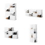 Rangement Modulaire Portable pour Chaussures InnovaGoods Blanc 28 paires