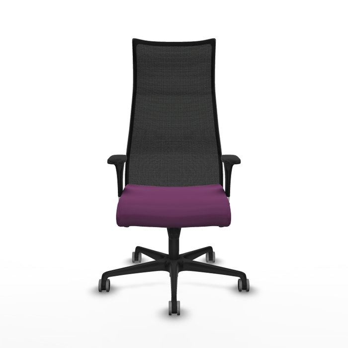 Piqueras y Crespo Chaise de Bureau Albacete Violet et Noir