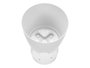 Ibergarden Pot de Fleurs Blanc 30,5 cm avec Soucoupe – Plastique PP pour Jardin et Intérieur (Set de 12)
