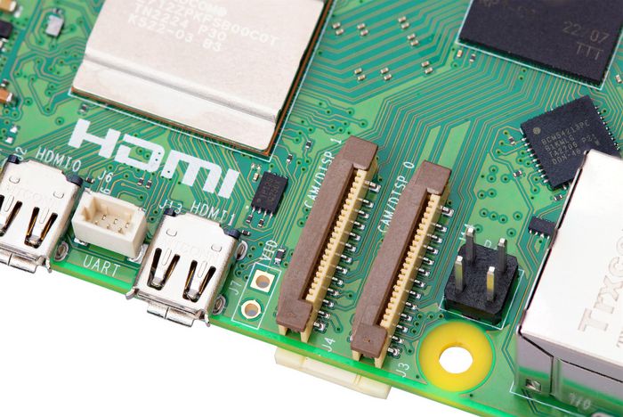 Raspberry Pi 5 Carte Mère Ordinateur Nano BCM2712 Arm Cortex-A76 2.4 GHz, 4 Go SDRAM, GPU VideoCore VII, 4K HDMI, Bluetooth 5.0, Wi-Fi 802.11ac, Port PCIe