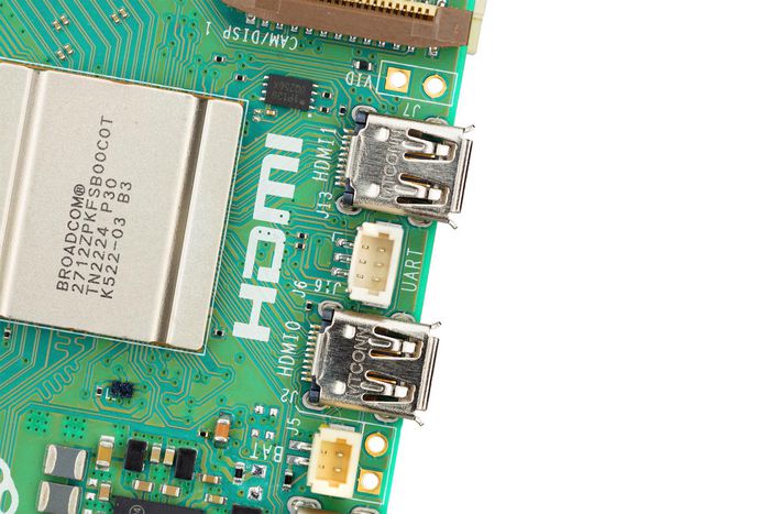 Raspberry Pi 5 Carte Mère Ordinateur Nano BCM2712 Arm Cortex-A76 2.4 GHz, 4 Go SDRAM, GPU VideoCore VII, 4K HDMI, Bluetooth 5.0, Wi-Fi 802.11ac, Port PCIe