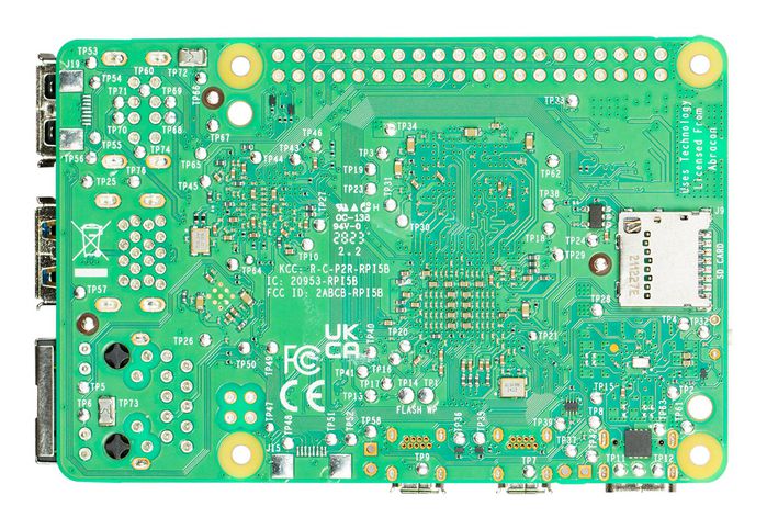 Raspberry Pi 5 Carte Mère Ordinateur Nano BCM2712 Arm Cortex-A76 2.4 GHz, 4 Go SDRAM, GPU VideoCore VII, 4K HDMI, Bluetooth 5.0, Wi-Fi 802.11ac, Port PCIe