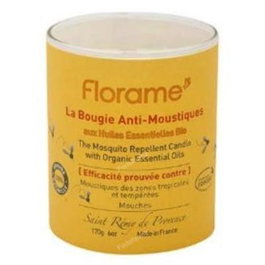 FLORAME Bougie d'ambiance anti-moustiques 170g