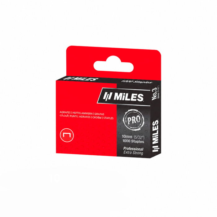 WOLFPACK LINEA PROFESIONAL Agrafes Nº 3 - 10 mm (1 000 unités) WOLFPACK LINEA PROFESIONAL Agrafes Nº 3 - 10 mm (1 000 unités)