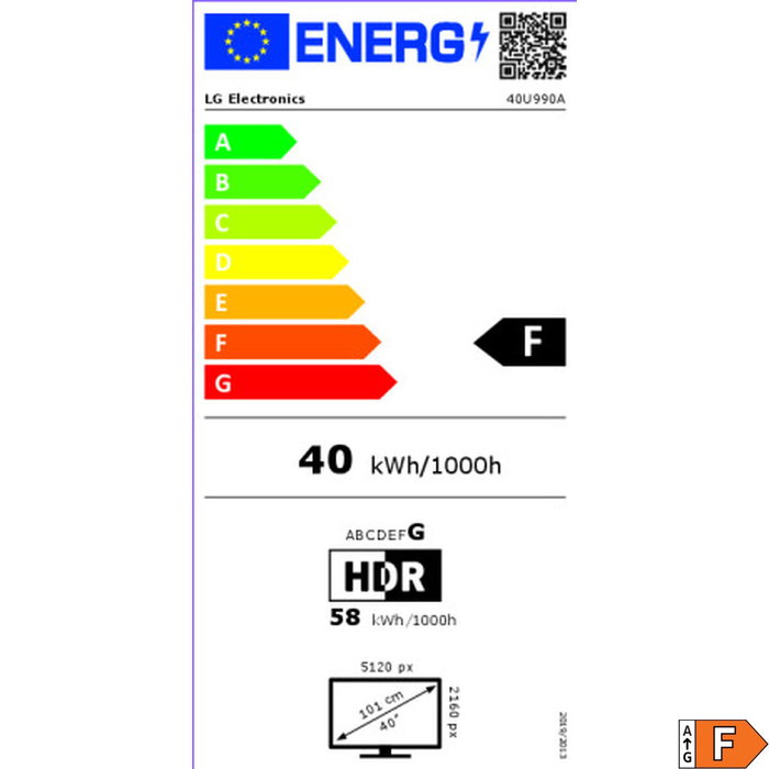 Écran LG 40U990A-W 4K Ultra HD