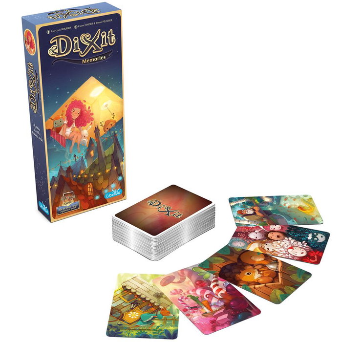 Asmodee Dixit Memories - Extension Jeu de Société - 84 Cartes Illustrées - 3 à 8 Joueurs - Dès 6 Ans