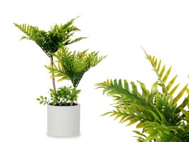 IBERGARDEN Maceta Grande Palmera Verde Gris-Verde