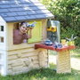 Smoby Banco de trabajo, établi enfant avec 39 accessoires, jeu d'imitation espagnol/portugais, dès 2 ans