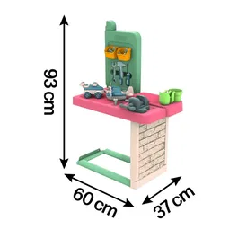 Smoby Atelier de bricolage pour maison Smoby Life (Neo Jura Lodge, My Neo House, Chef House...) - 39 accessoires - Jouet en matière recyclée - Fabriqué en France - Dès 2 ans