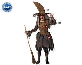 Déguisement pour Enfants Vert Sorcière (2 Pièces)