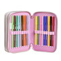 Giotto Plumier de Voyage Minnie avec Accessoires - Dimensions : 12.5 x 6.5 x 19.5 cm, Rose, Recommandé à partir de 3 ans