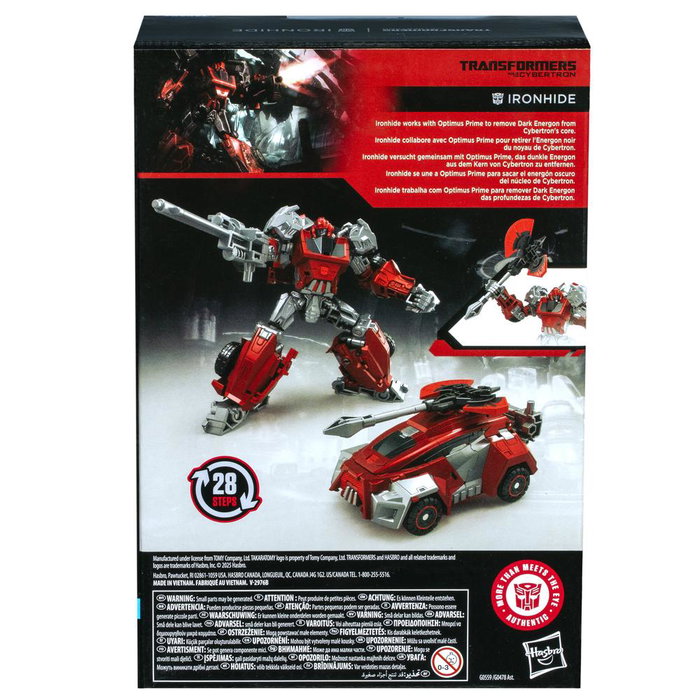 Hasbro Transformers Studio Series Voyager Class Gamer Edition Ironhide – Figurine de 16,5 cm – War for Cybertron