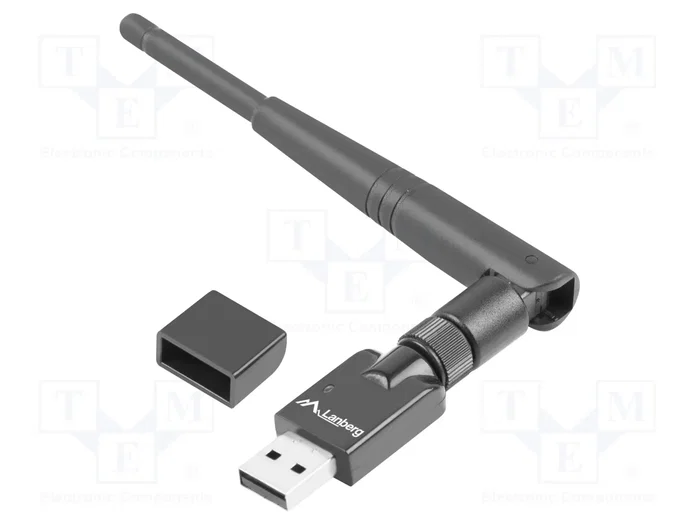 Lanberg Adaptateur réseau WiFi USB NC-0150-WE 150 Mbit/s avec antenne