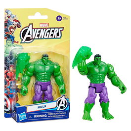 Hasbro Marvel Avengers - Figurine articulée Hulk de 10 cm avec poing interchangeable translucide - Âge recommandé: 4 ans et plus