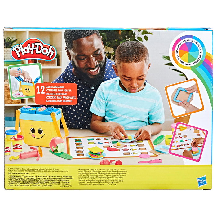 Play-Doh Premieres Créations pour le Pique-nique F6916, Ensemble de Pâte à Modeler avec 12 Outils et Tapis de Jeu, pour Enfants à partir de 3 ans