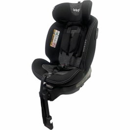 BBGO Blissrider Siège-auto pivotant de la naissance à 12 ans, Noir et Gris, Simili cuir, i-Size 40-150 cm, ISOFIX