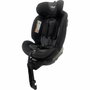 BBGO Blissrider Siège-auto pivotant de la naissance à 12 ans, Noir et Gris, Simili cuir, i-Size 40-150 cm, ISOFIX