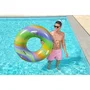 Bestway Bouée gonflable Rainbow pour enfants - Diamètre 119 cm - Multicolore - À partir de 6 ans - Avec poignées - Pour piscine et plage
