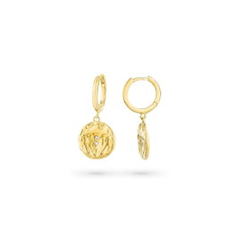 Radiant Boucles d'oreilles Huggies Gold 11:11 WISH Dorées