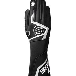 Sparco K-Tide+ Gants Noir Taille 11 SBKG0002B0K01011, FIA 8877-2022, Précourbés, Touch-S, Paume HTX Volcano
