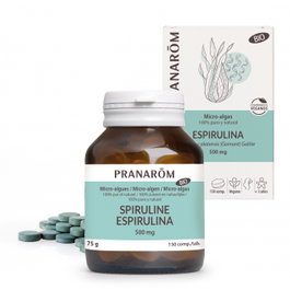 PRANAROM P.ACABADO Spiruline micro algues 150 comprimés BIO VEGAN